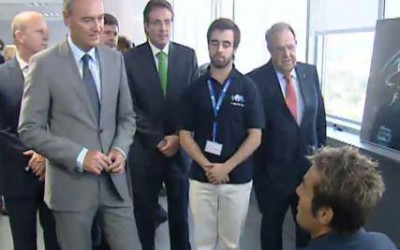 El Presidente de la Generalitat visita Sofistic durante la inauguración del edificio Espaitec 2 en la UJI