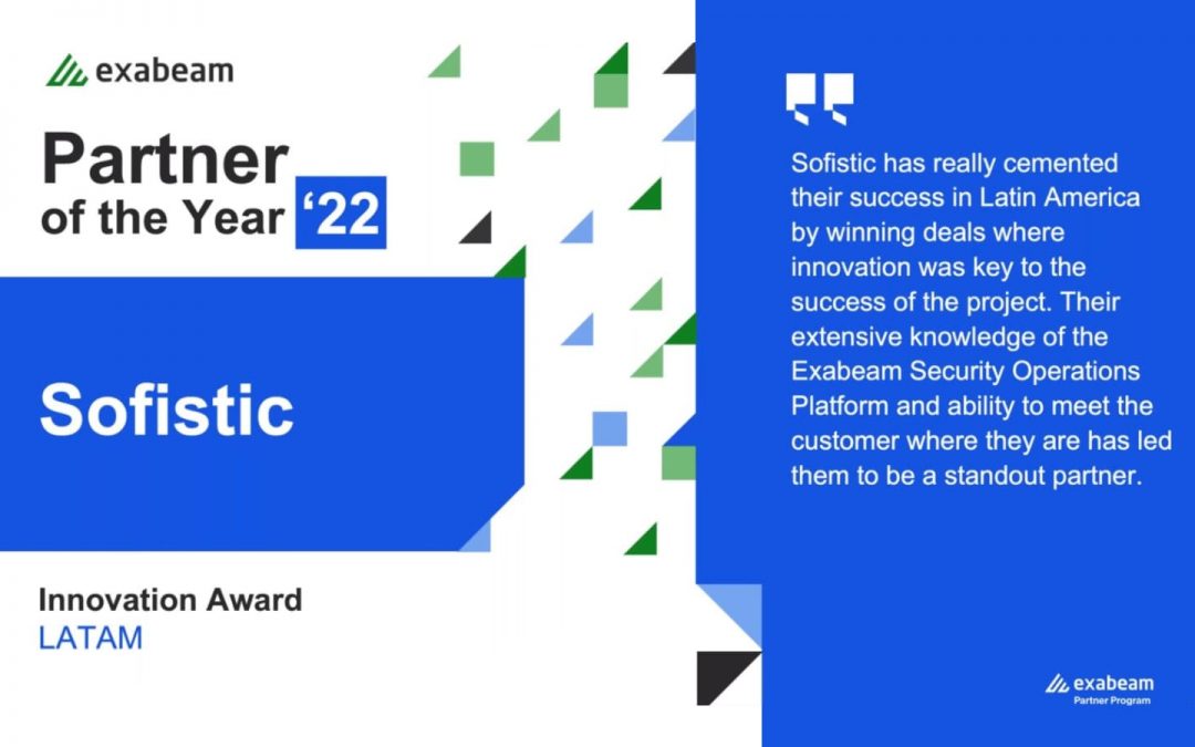 Sofistic, Exabeam’s Innovation Award